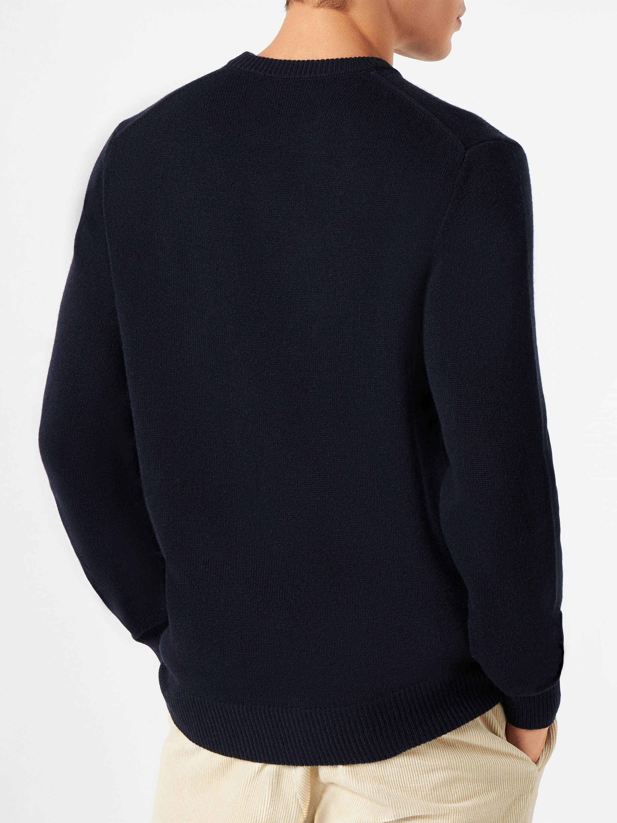 Blauwe herentrui met Snoopy-print in winterse stijl | SNOOPY - SPECIALE EDITIE