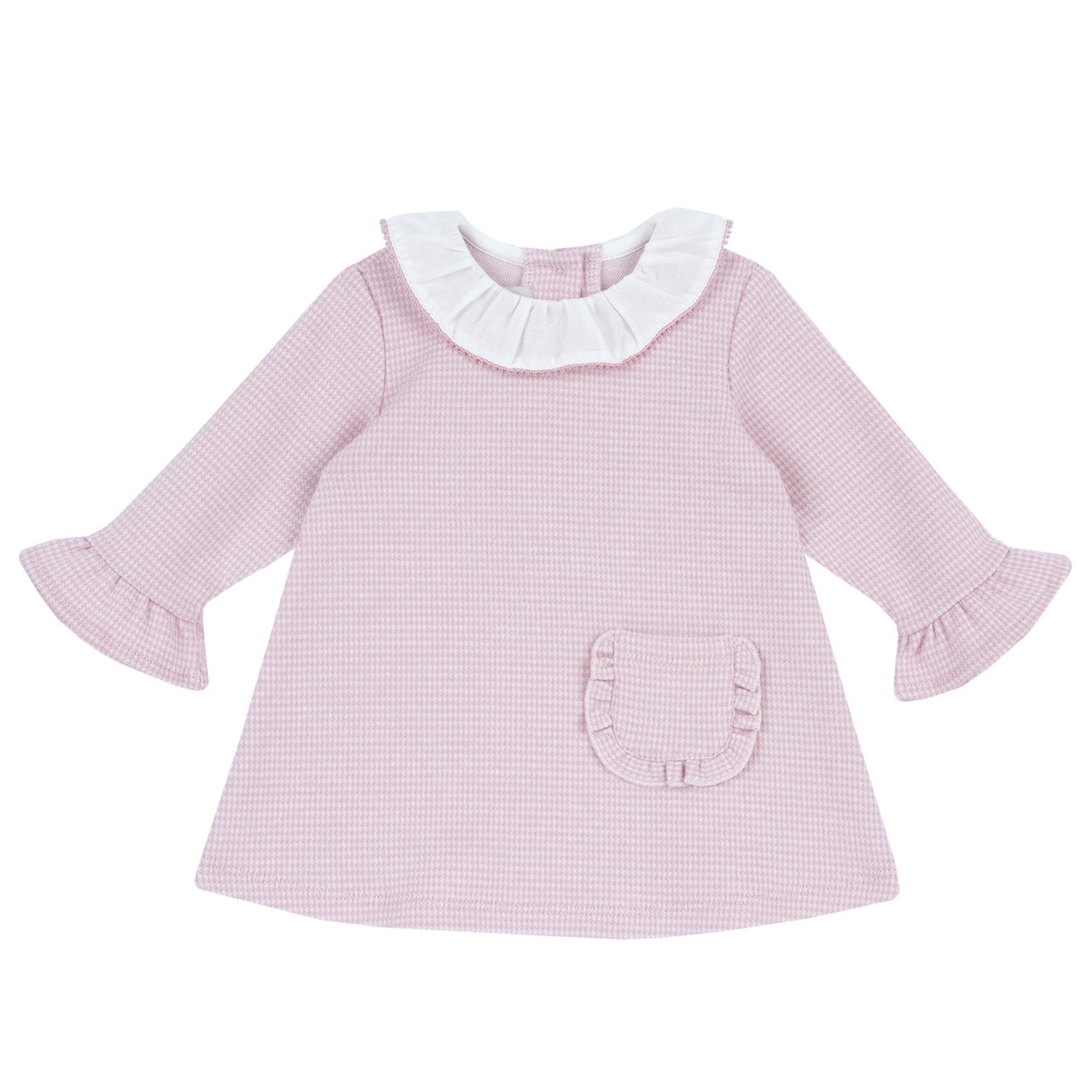 robe rose à volants