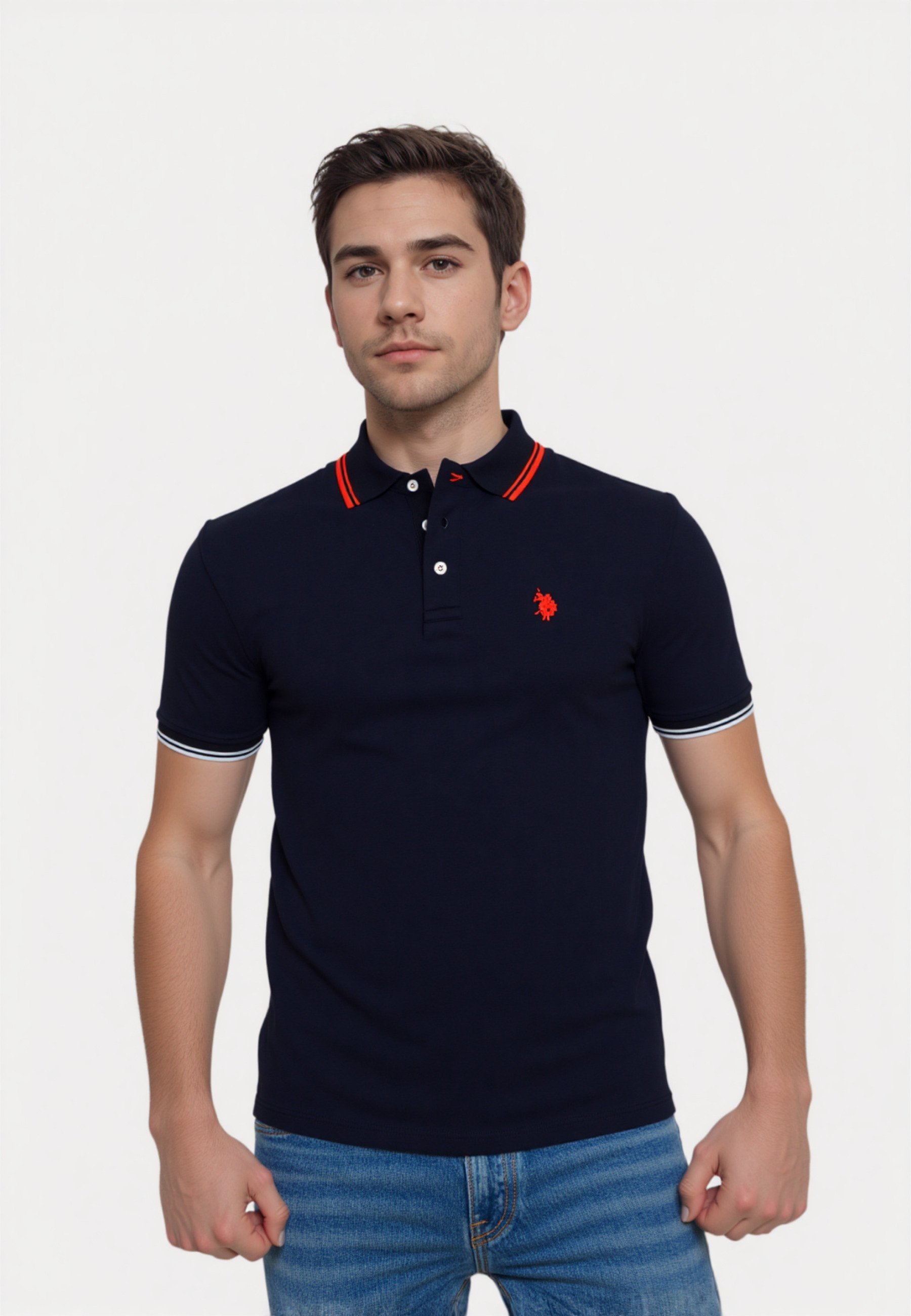 US Polo Assn. SHORTSLEEVE BARNEY - Koszulka polo - schwarz