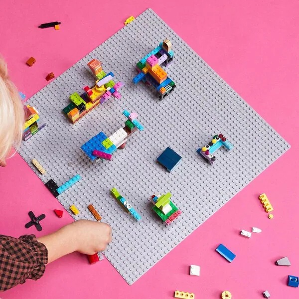 LEGO 11024 Sivá podložka podstavca<br>38 cm x 38 cm