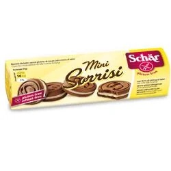 SCAR Schar Mini Smiles glutenvrije cacaokoekjes met melkcrème 100 g