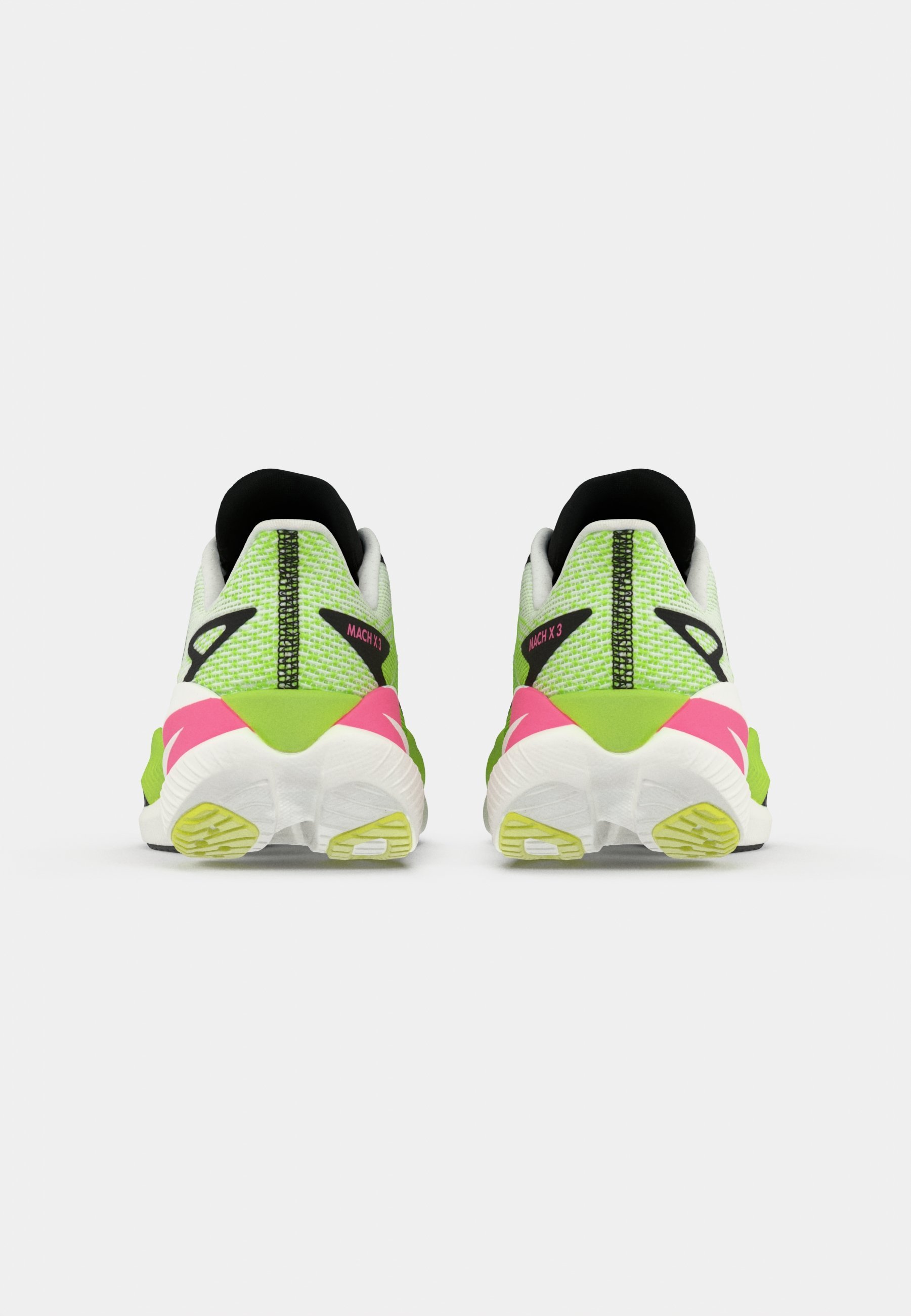 HOKA MACH X 3 - Hardloopschoenen voor op de weg - wit/neon lime