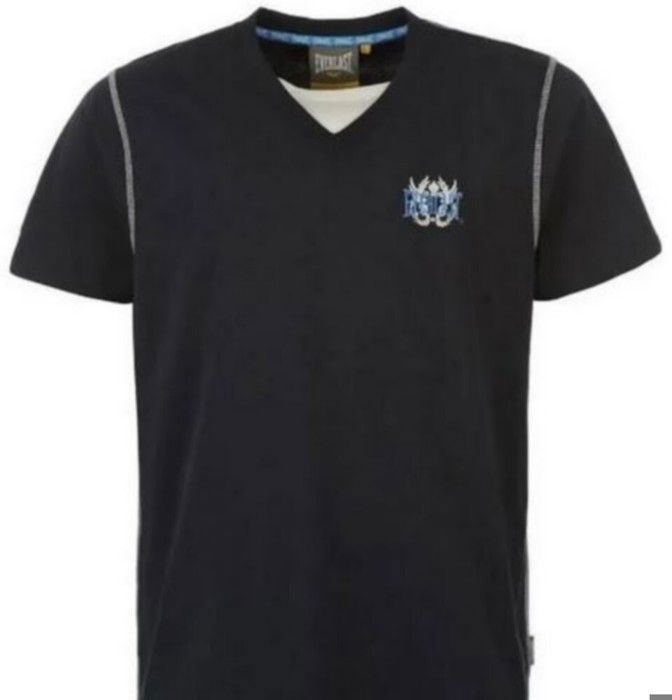 T-Shirt - Everlast - Men's - Navy - V-Neck - 100% Cotton