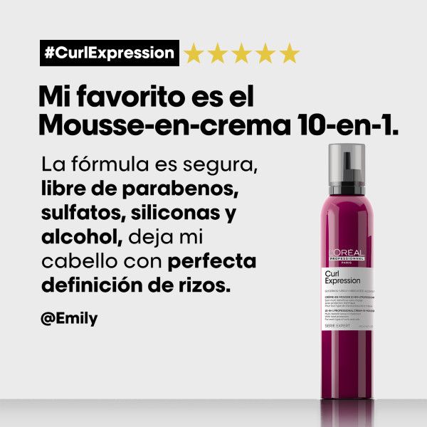 Curl Expression nenoskalojamās krēmveida putas 10 vienā Curly Girl Method kondicionieri