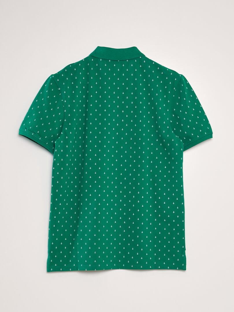 Poloshirt met patroon - GROEN