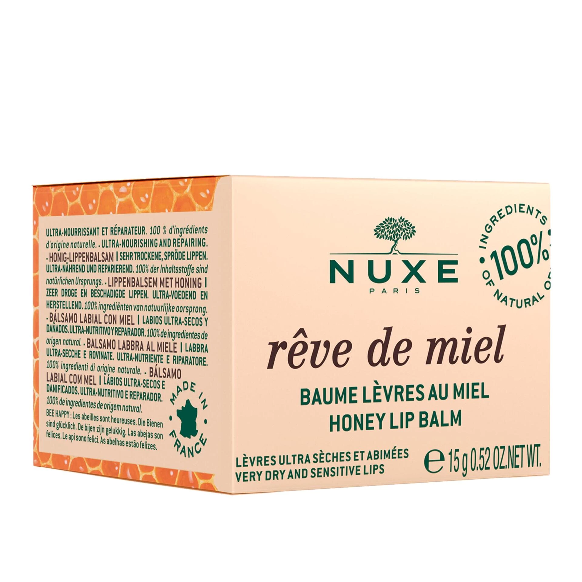 Balsam de buze ultra-hrănitor Rêve De Miel 15 ml - NUXE