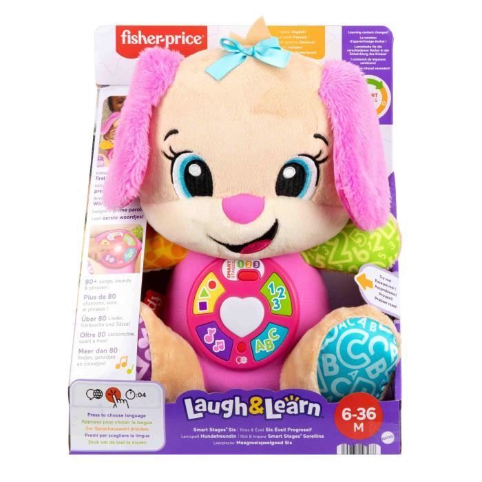 Fisher-Price Laugh & Learn Sis Progressive Learning Musical Plush JFD31