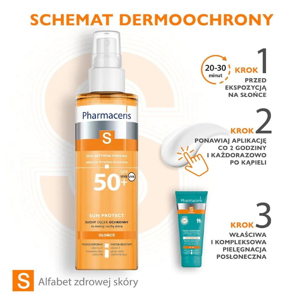 Pharmaceris S Suchy olejek ochronny do ciała SPF50+