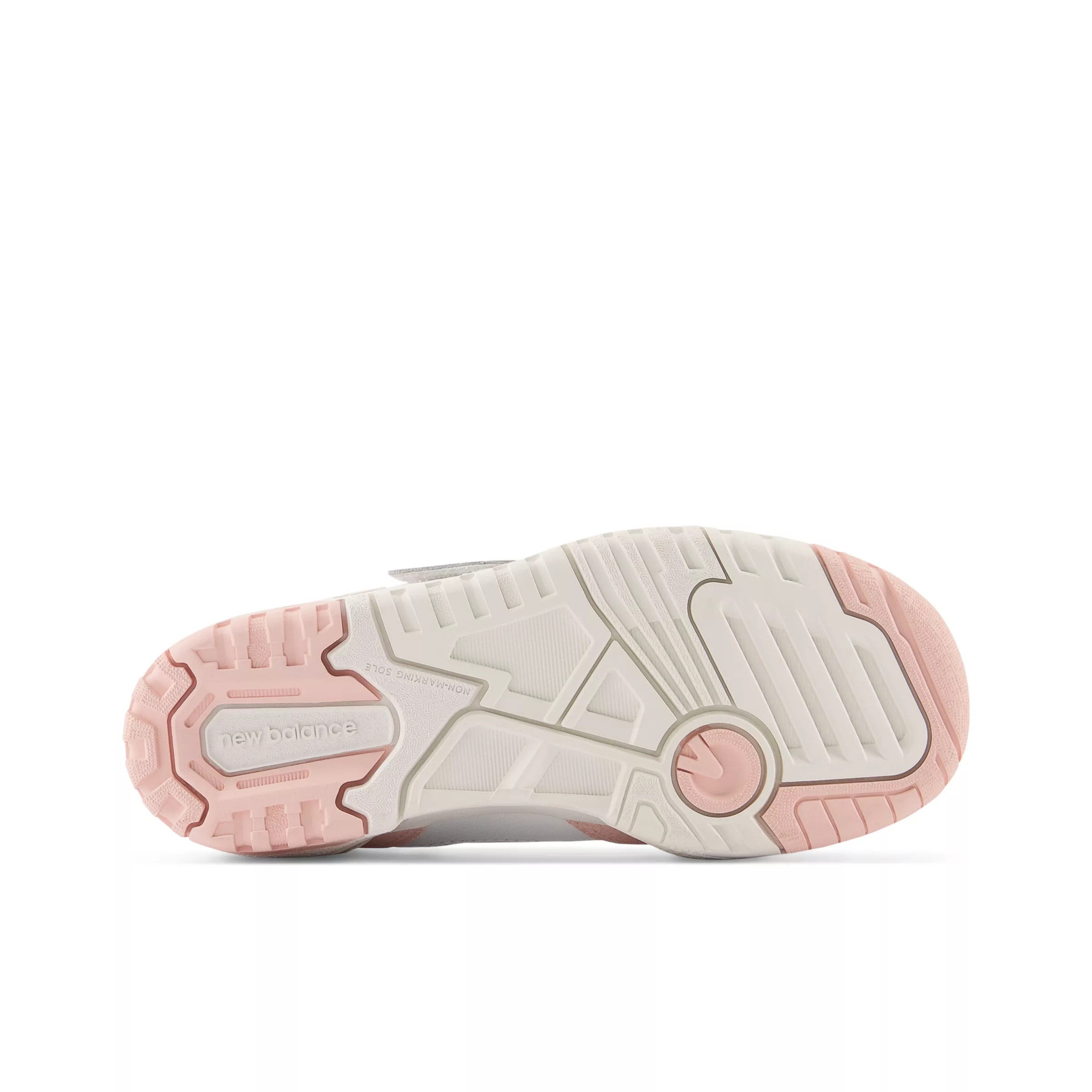550 Bungee Lace with Top Strap White con pink haze