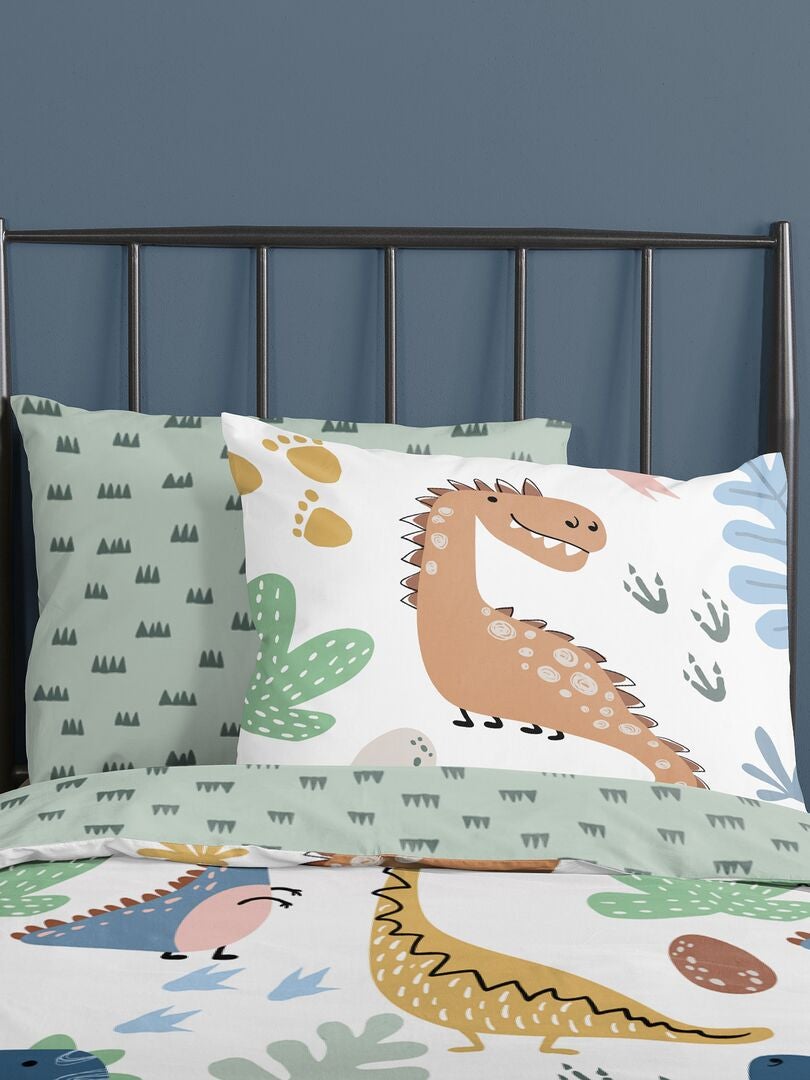 Dinosaurussenbeddengoedset! - Eenpersoons - Beige