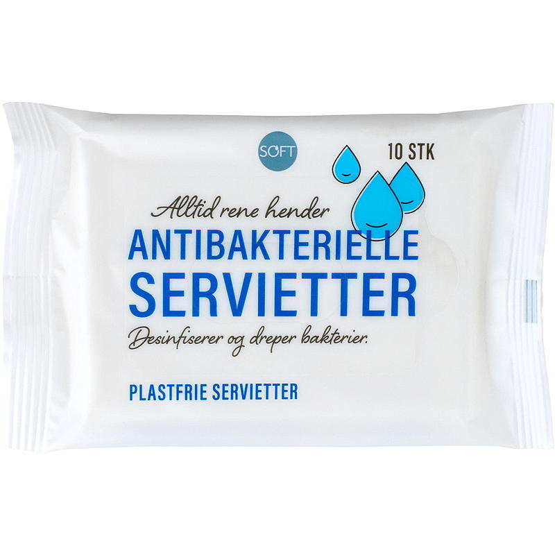 Toallitas suaves antibacterianas, 10 unidades