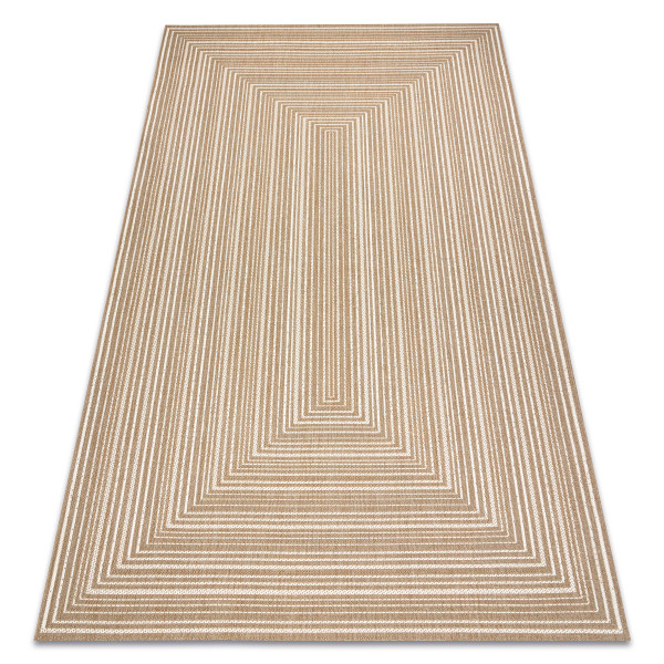 Dywan sizal FLAT 48962265 Geometryczny - beż 80x150 cm