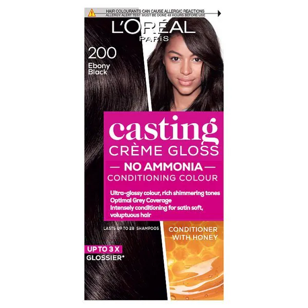 Casting Creme Gloss 200 Ebony Black polopermanentní barva na vlasy