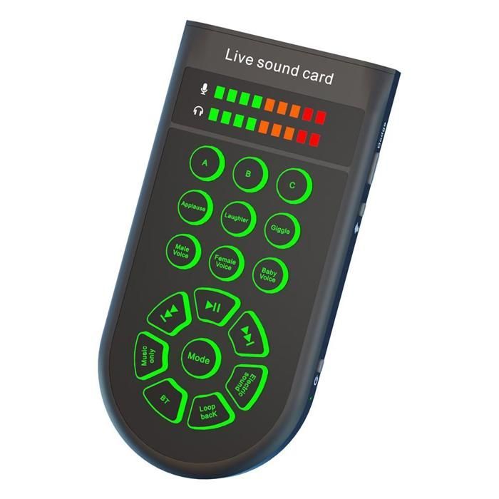 Changeur de voix portable - XVX - Z8 - Streaming en direct - Jeu - Enregistrement karaoké - Compact et portable