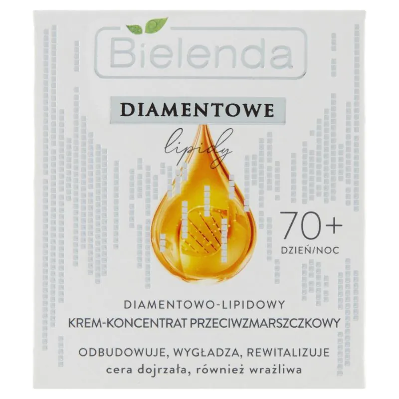 Bielenda Diamentowe Lipidy Diamentowo-lipidowy krem przeciwzmarszczkowy 70+ dzień/noc