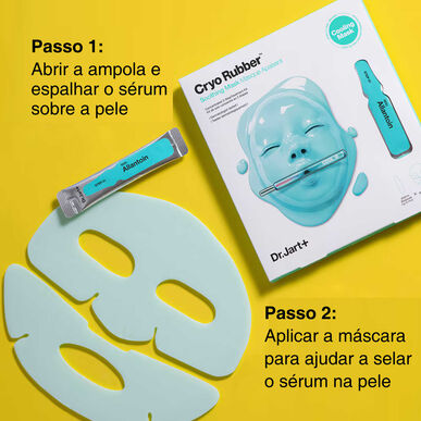 Mascarilla facial calmante Dr. Jart Cryo Rubber, refrescante, con alantoína, 40 g.