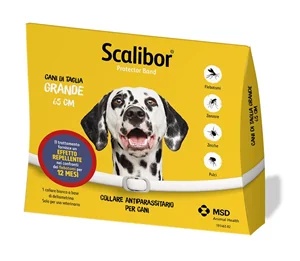 Coleira protetora Scalibor 65 cm Coleira protetora SCALIBOR 65 cm Coleira antiparasitária para cães