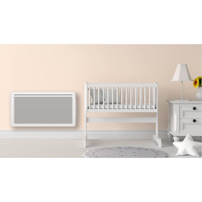 Fixed electric radiant panel radiator - BESTHERM - TALYA 2000W - NF - horizontal white