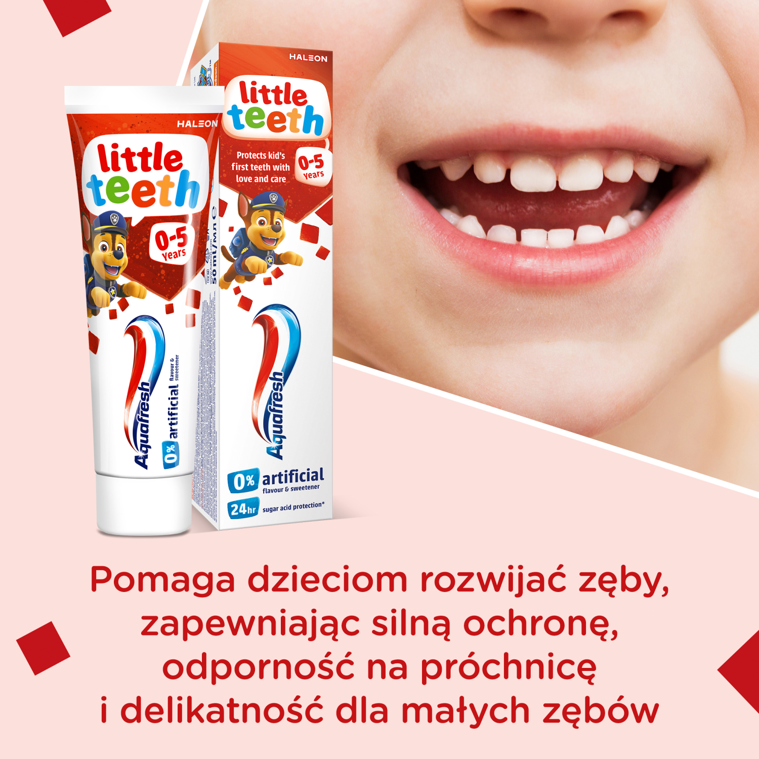 Aquafresh tandkräm för barn 3-5 år 50ml Little Teeth