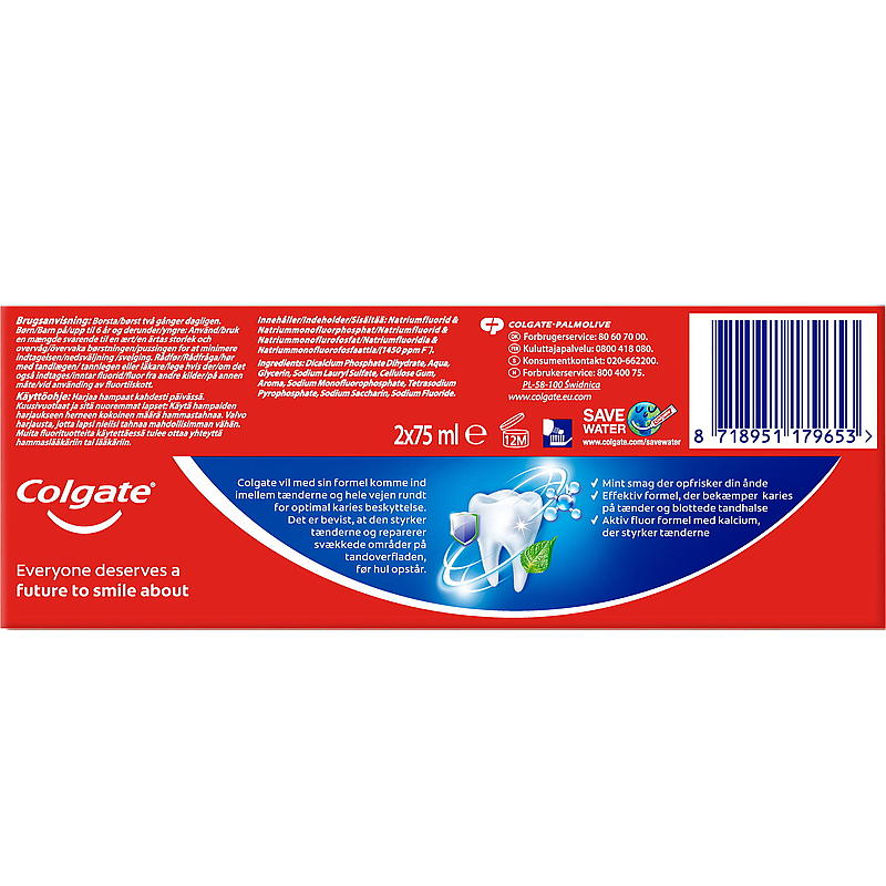 Colgate Zahnpasta 2er-Pack mit Löchern im Mund Colgate