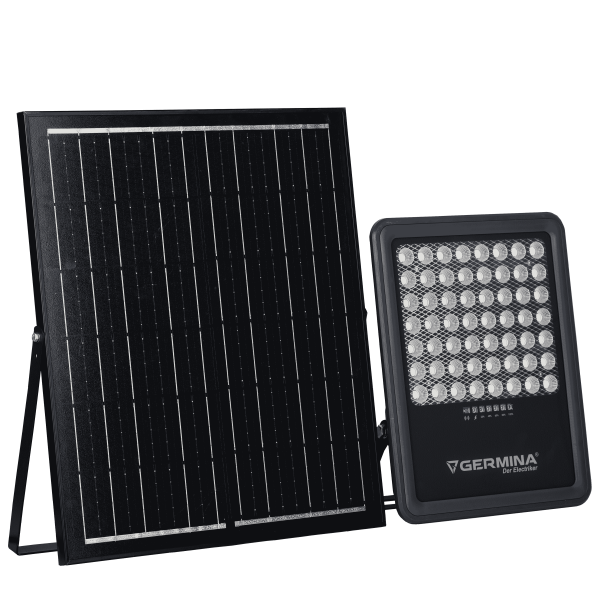 Naświetlacz LED Germina 300W solarny IP65   pilot 1kpl.