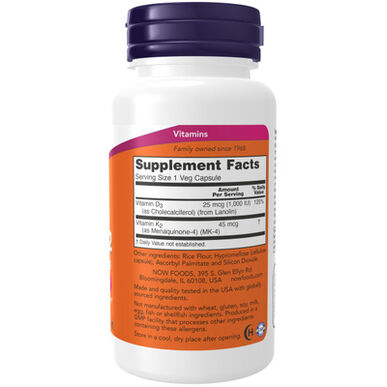 Now kapsule dodatka prehrani Vitamin D3 K2 120 kapsula 120 kapsula