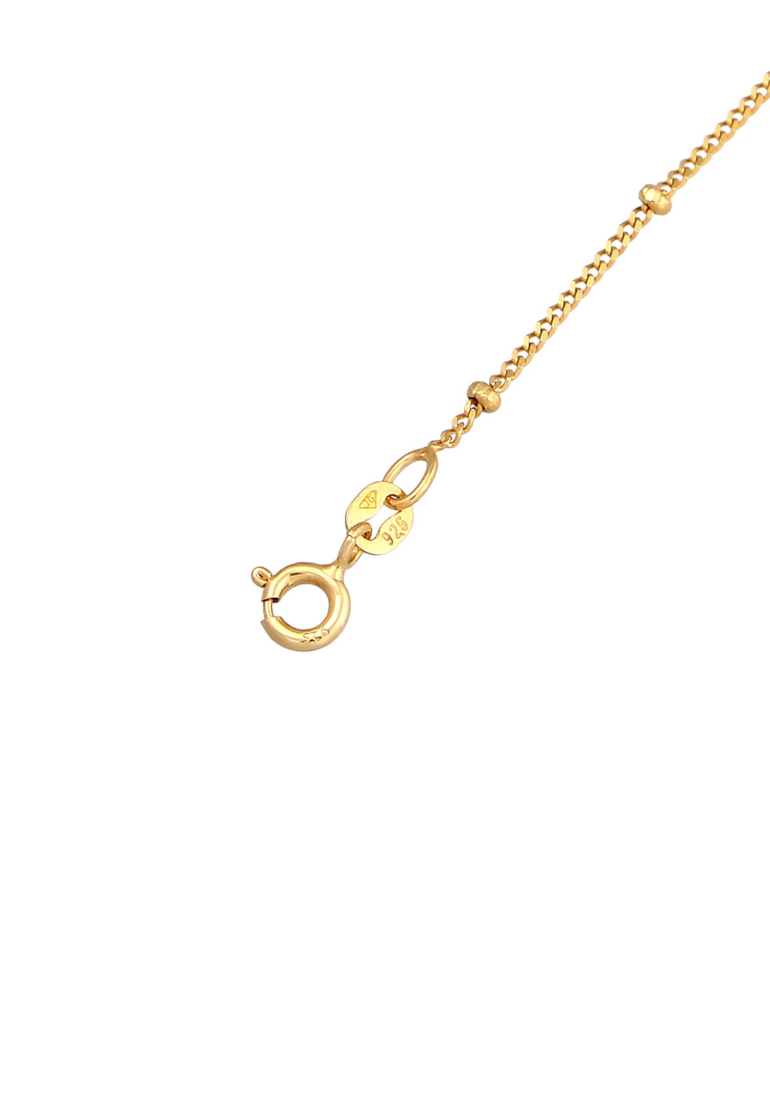 Elli Enfants pendentif coeur boules avec émail en argent sterling 925 plaqué or