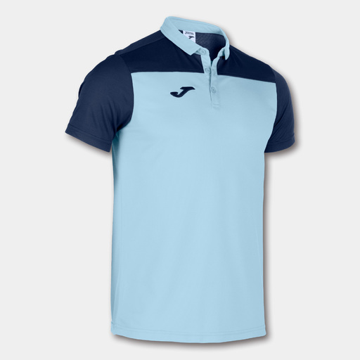 Polo Manga Corta Joma Hobby II Light Blue Navy