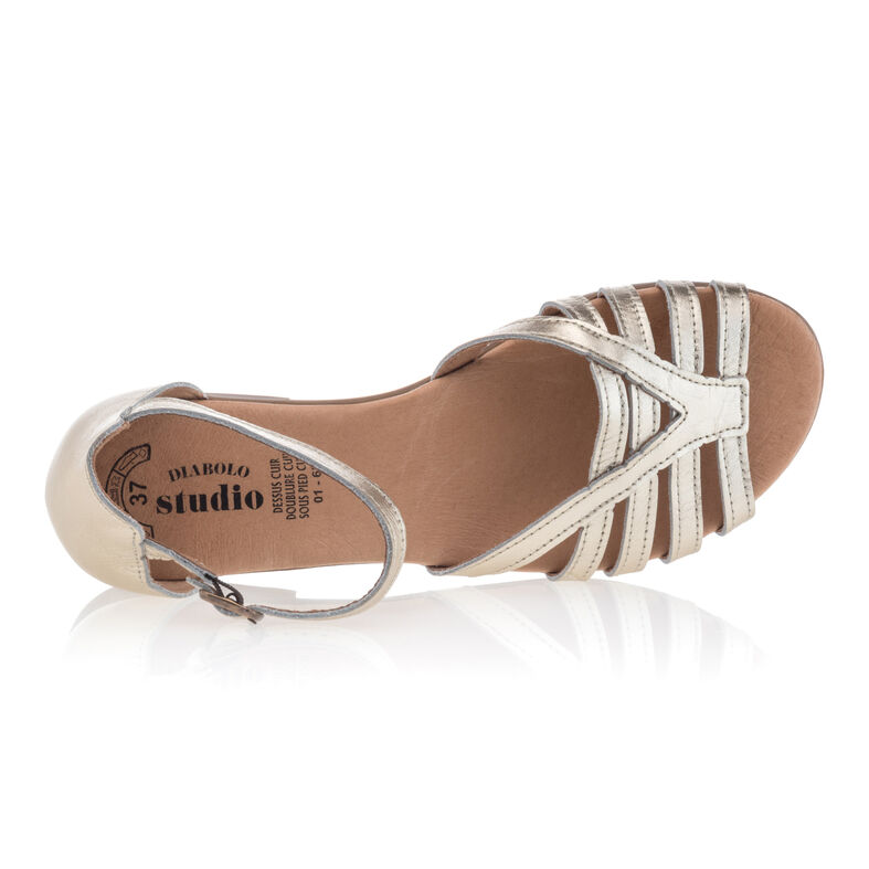 Sandalias amarillas para mujer / Zapatos de punta abierta