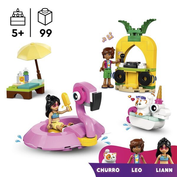 LEGO Friends 42658 Baseino vakarėlis su flamingu ir vienaragiu