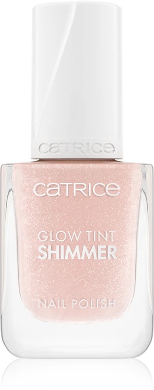 Catrice Glow Tint Shimmer caurspīdīga nagu laka ar mirdzumiem