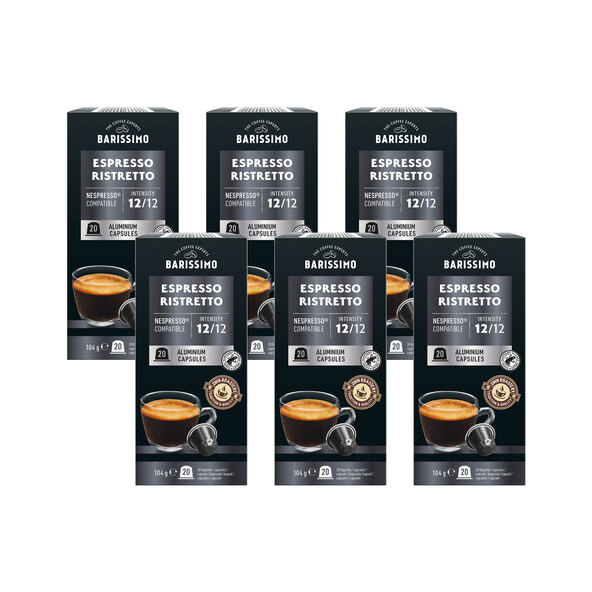 Capsule de cafea Espresso Ristretto, 6 x 104 g (aluminiu)