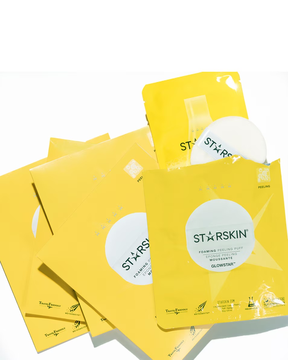 STARSKIN ESSENTIALS GLOWSTAR™ PEELING PUFF SPUMANT