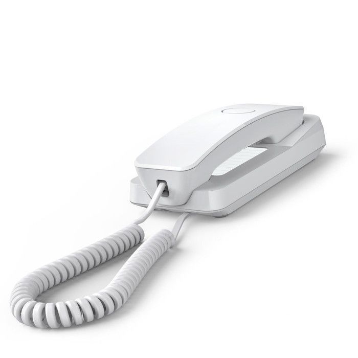 Teléfono con cable - GIGASET - Escritorio 200 - Blanco - Soporte flexible - Audio nítido