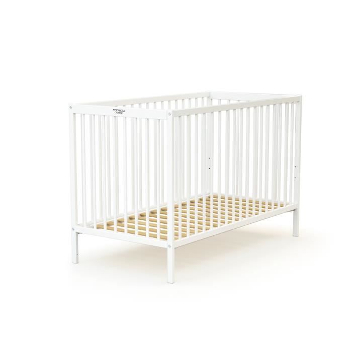 FORMULA BABY wooden cot - 60 x 120 cm - adjustable to 3 heights