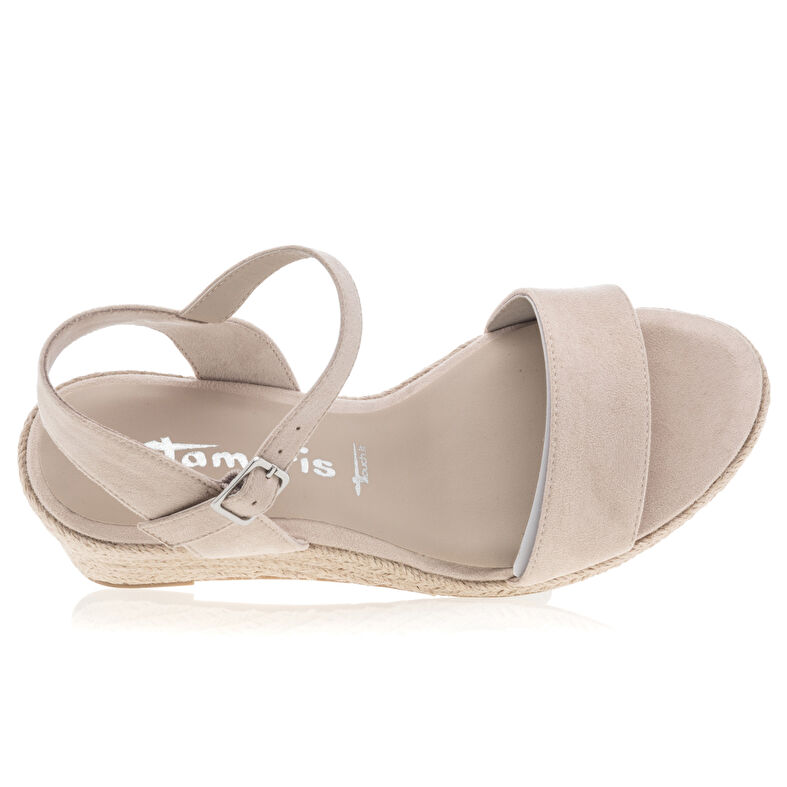 Beige espadriller med tausåle til dame