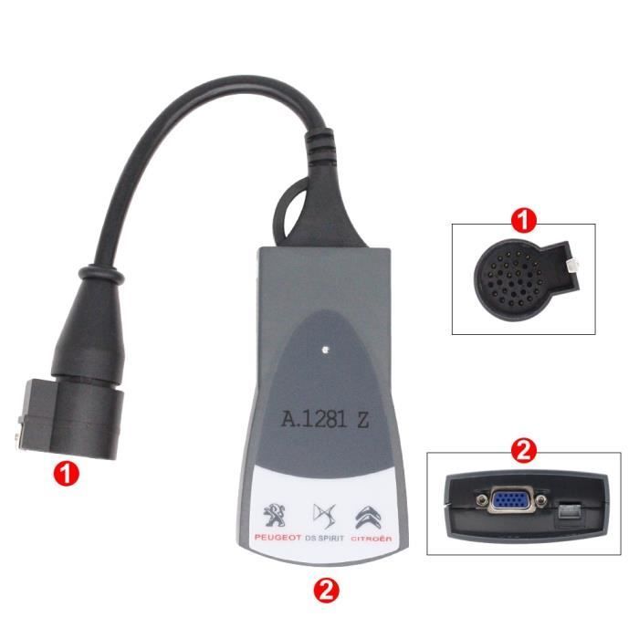 Lexia 3 – PP2000 Diagbox, chip de diagnóstico completo para Citroën-Peugeot, puerto OBD2, V7.83, V8. Chip completo Lexia