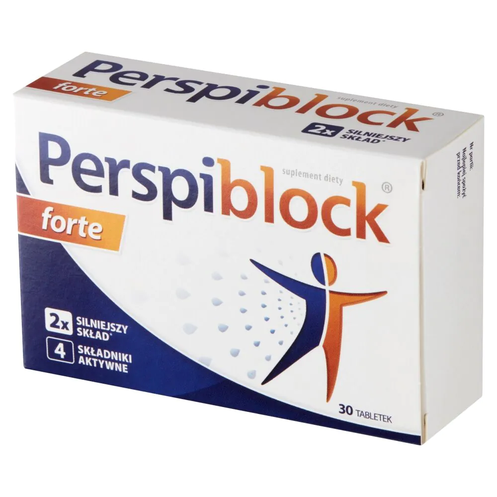 Perspiblock Forte, Suplement diety ograniczający potliwość, Tabletki
