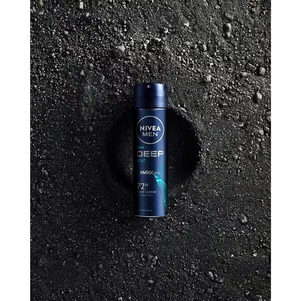 Nivea Men Deep Black Carbon Beat antiperspirant sprej 150ml