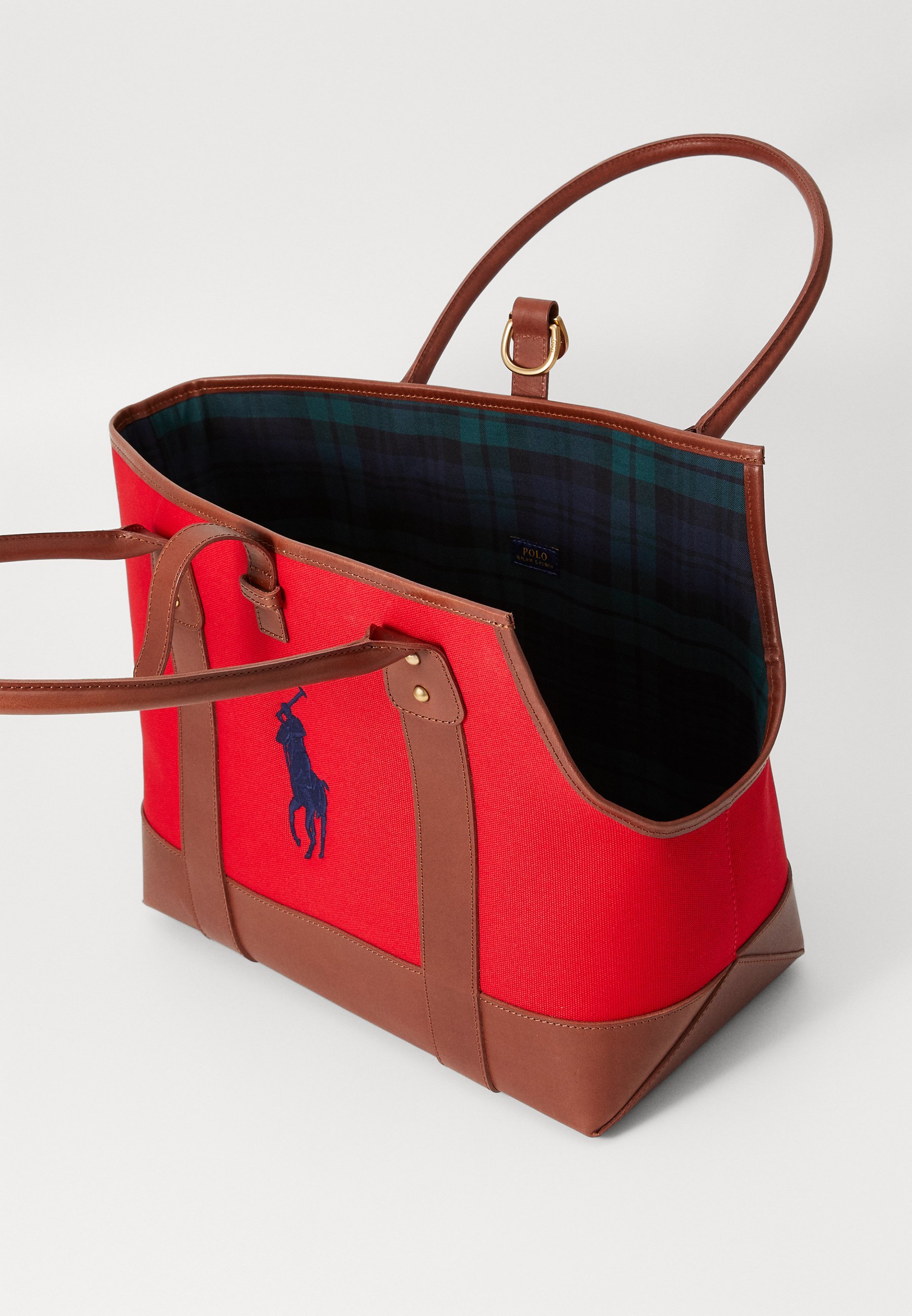 Polo Ralph Lauren DOGS TOTE UNISEX - Draagtas - rood/newport navy