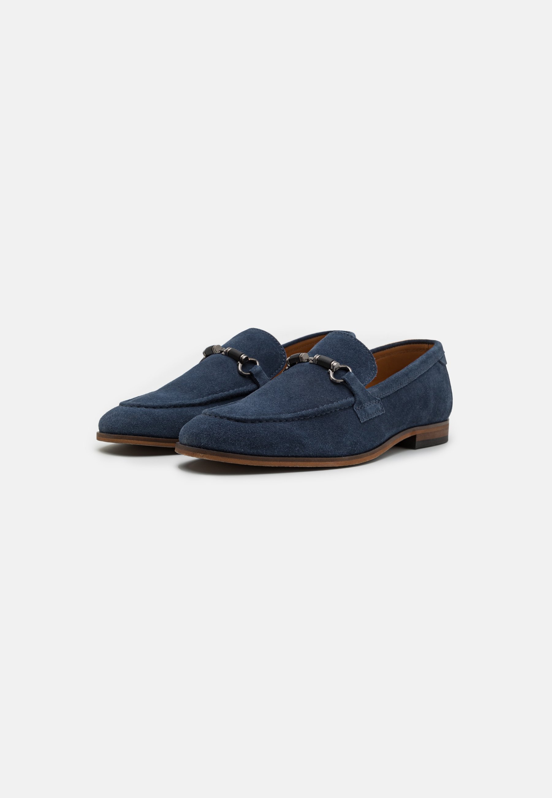 Pier One LEATHER - Slimme instappers - blauw
