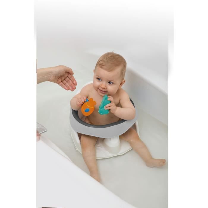 BEBE ANGEL Anneau de Bain ultra confort - Blanc / Gris