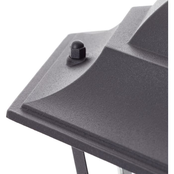 Paletto luminoso da esterno - BRILLIANT - CARLEEN - nero - metallo/vetro - E27 max 60W - IP44
