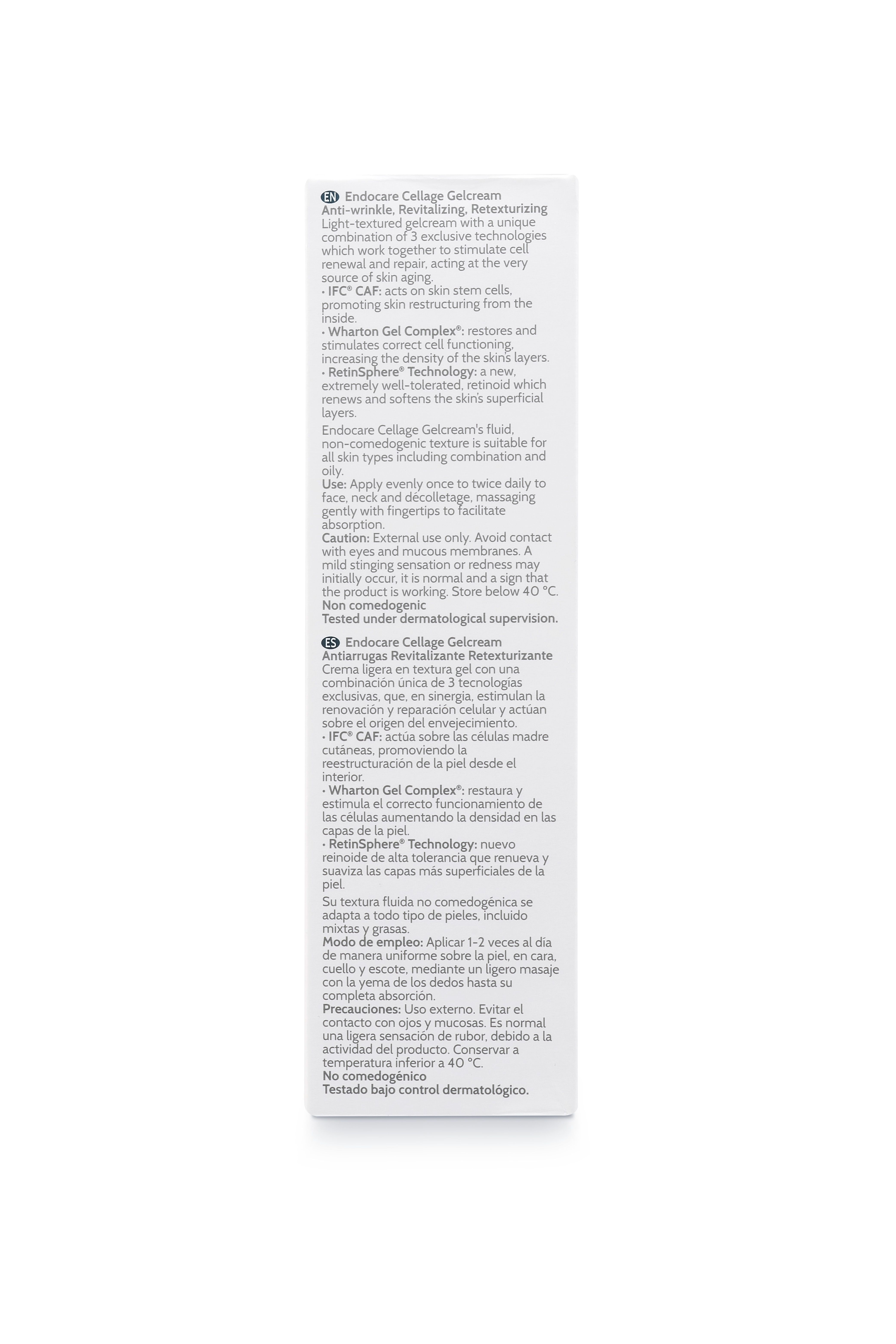 „Endocare Cellage“ veido gelio kremas Prieš raukšles ir senėjimą
