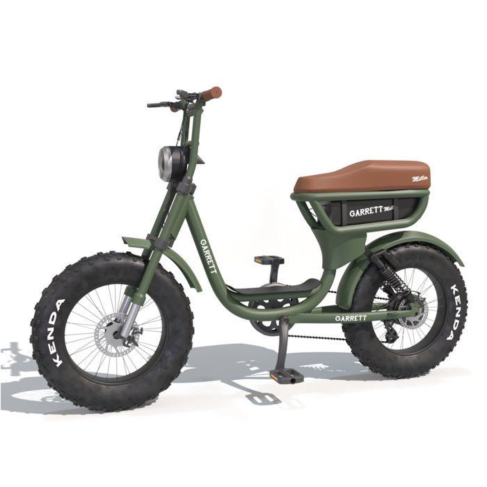Vélo Électrique Biplace Cargo Garrett Miller City  Vert Batterie Simple / Tout Terrain