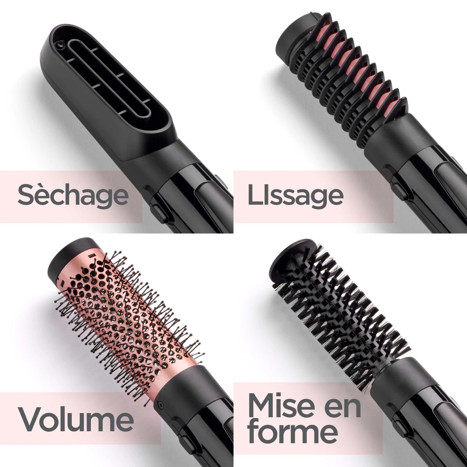 BaByliss AS126E - Brosse soufflante Perfect Finish 4-en-1 1000W