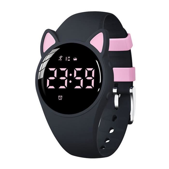 Reloj deportivo digital infantil FAFEICY resistente al agua - Rosa - Alarma, cronómetro, monitor de actividad física