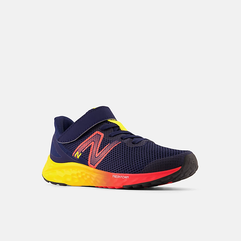 Arishi v4 Bungee Lace kinderwetsuit met topband – Team Navy met Electric Red en Egg Yok