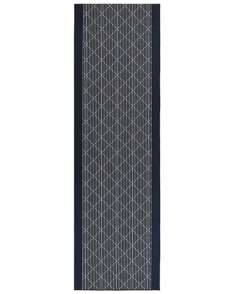 Chodnik dywan granatowy 60x200 cm geometryczny