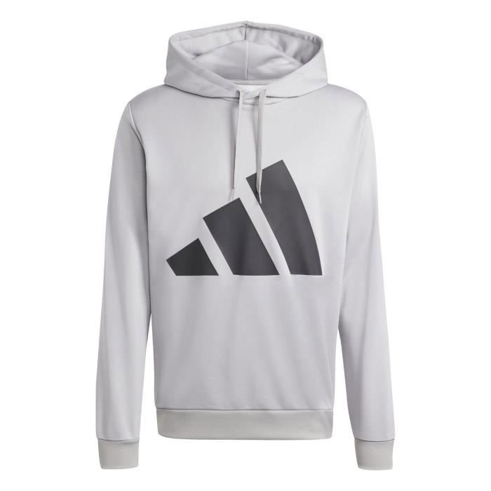 Adidas Herren Trainingsanzug mit großem Logo aus French Terry, Grau, JI8870